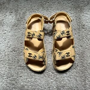 CHANEL Printed Dad Sandal